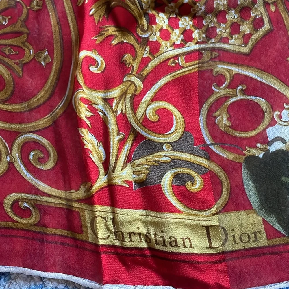Christian Dior scarf preowned